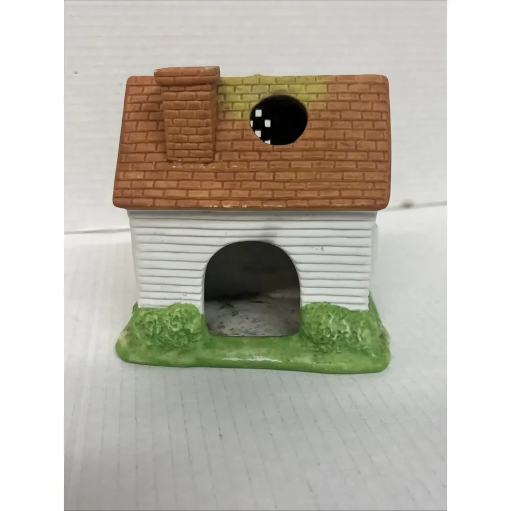 Partylite Tea Light Candle Holder Retired Houses P0599 Lemon Drop Inn - Picture 4 of 6